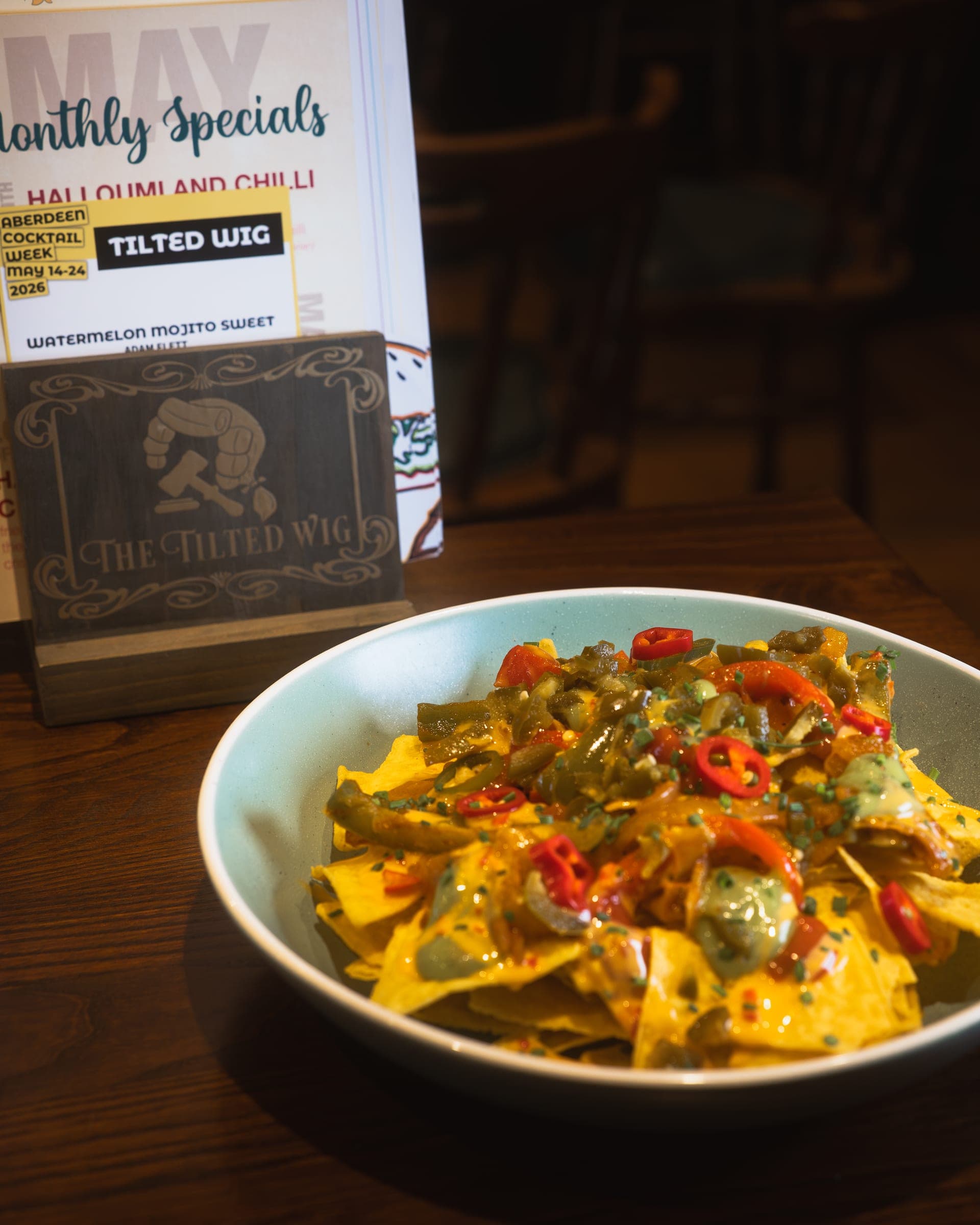 Nachos at The Tilted Wig