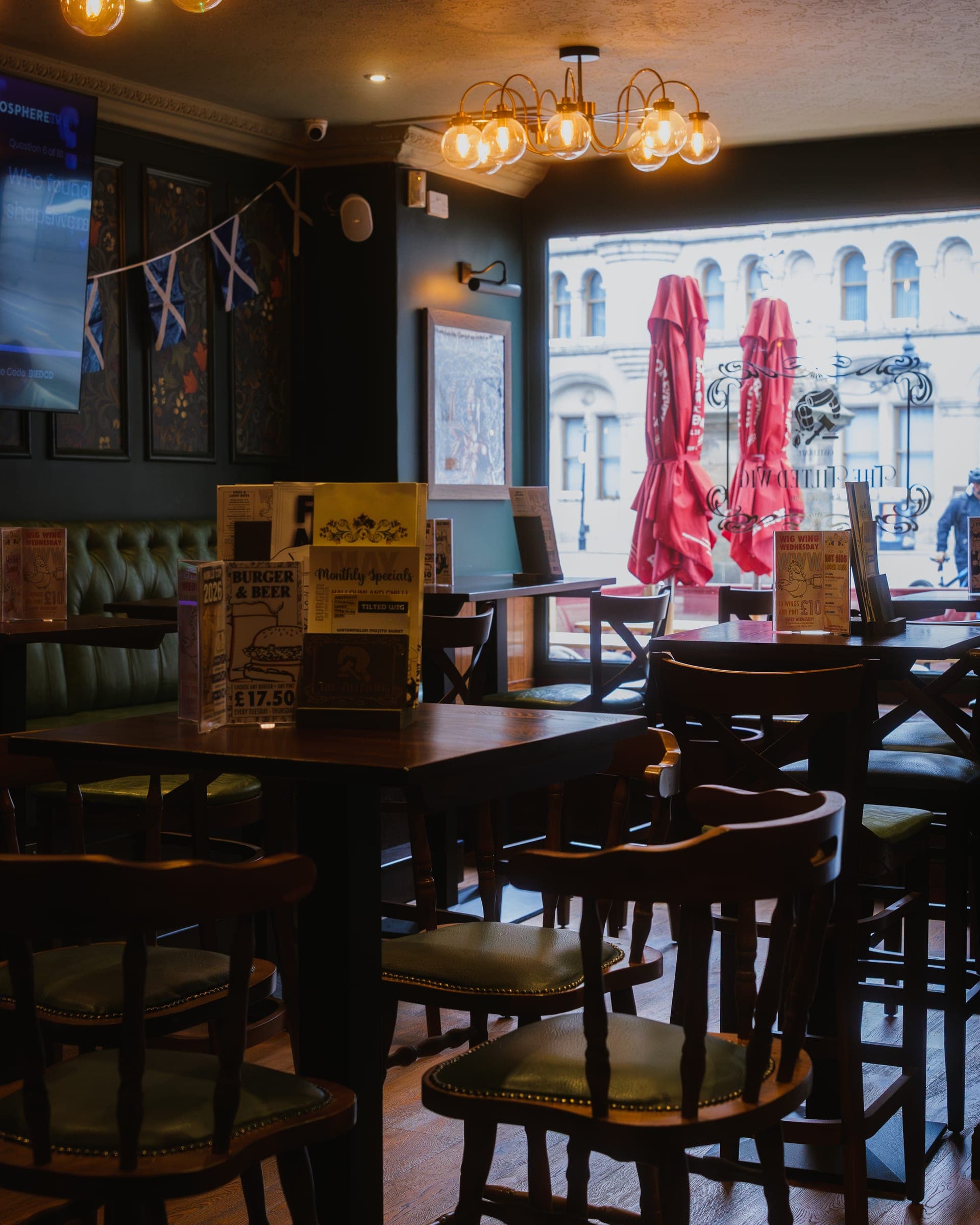 The Tilted Wig bar interior